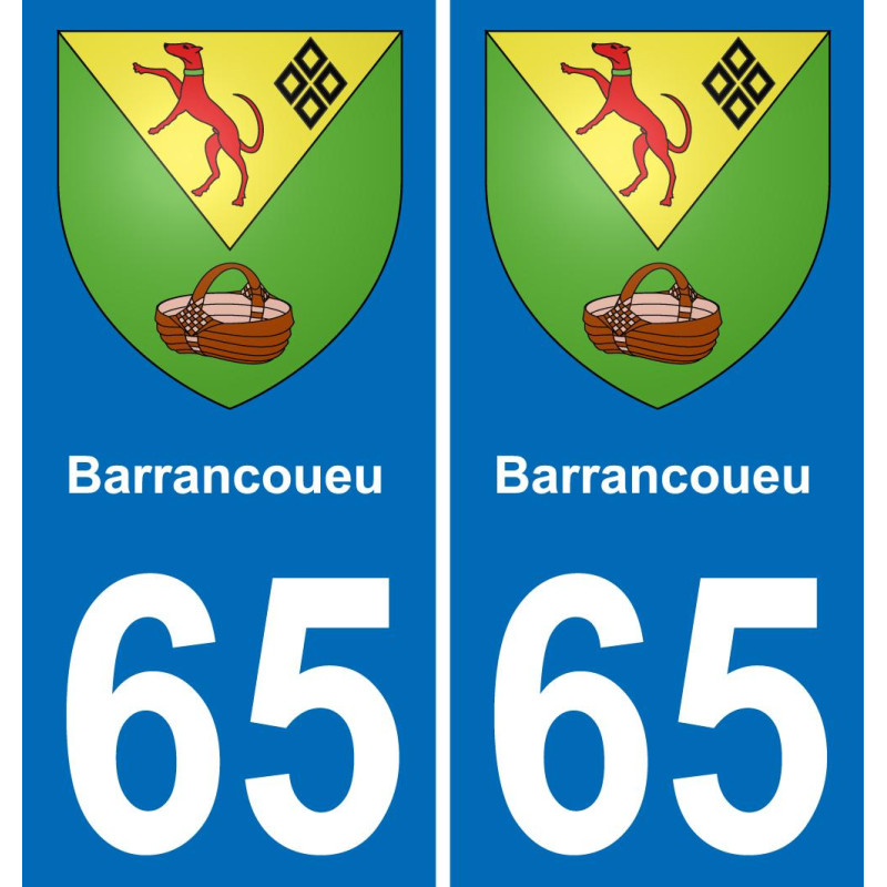 65 Barrancoueu-aufkleber plakette ez stadt