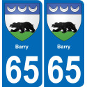 65 Barry-aufkleber plakette ez stadt
