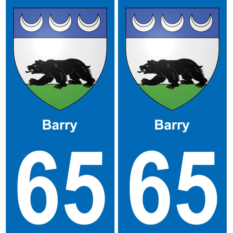 65 Barry-aufkleber plakette ez stadt
