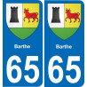 65 Barthe adesivo piastra di registrazione city