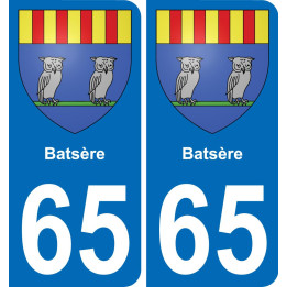 65 Batsère-aufkleber plakette ez stadt