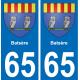 65 Batsère placa etiqueta de registro de la ciudad