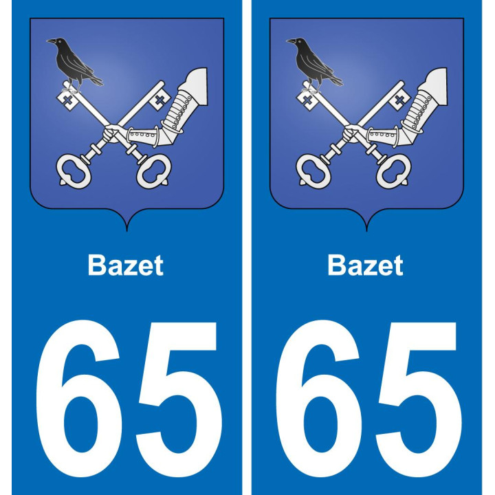 65 Bazet-aufkleber plakette ez stadt