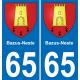65 Bazus-Neste sticker plate registration city