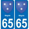 65 Bégole-aufkleber plakette ez stadt