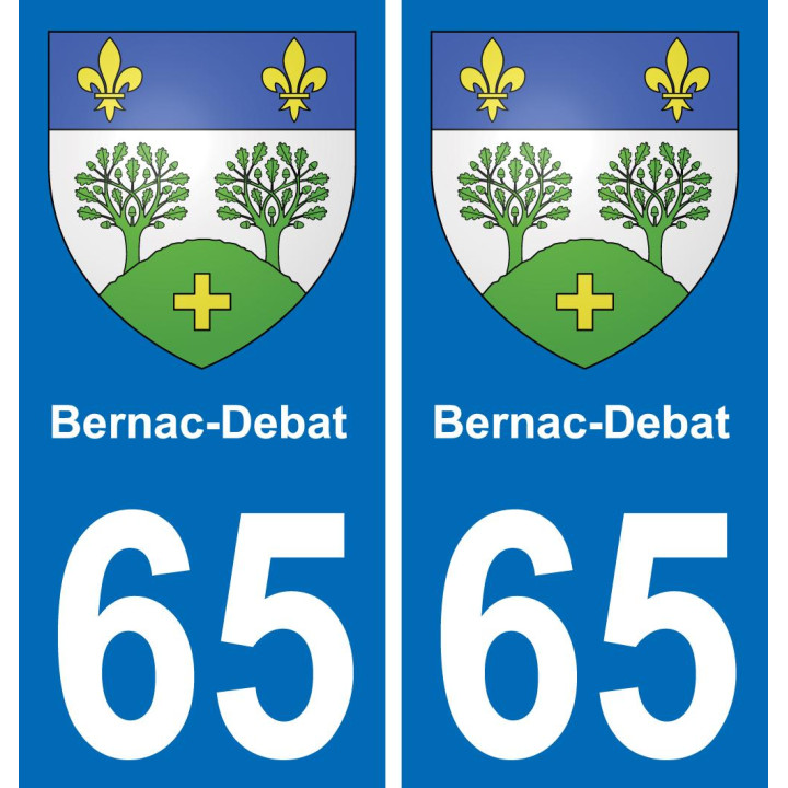 65 Bernac-Debat-aufkleber plakette ez stadt