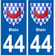 44 Blain aufkleber typenschild aufkleber stadt