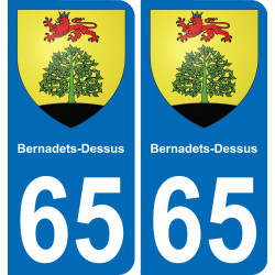 65 Bernadets-Dessus-aufkleber plakette ez stadt