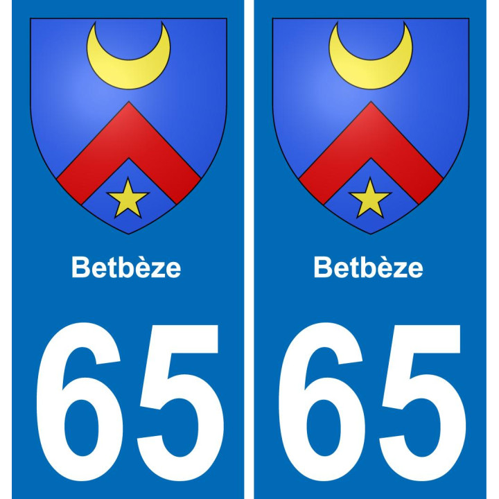 65 Betbèze-aufkleber plakette ez stadt
