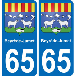 65 Beyrède-Jumet-aufkleber plakette ez stadt