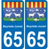 65 Beyrède-Jumet adesivo piastra di registrazione city