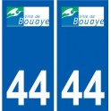 44 Bouaye logo autocollant plaque stickers ville