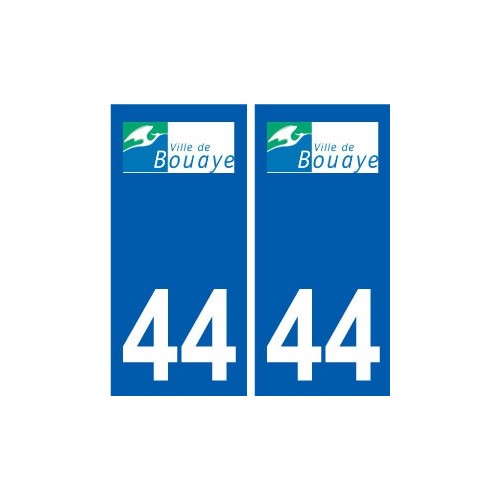 44 Bouaye logo autocollant plaque stickers ville