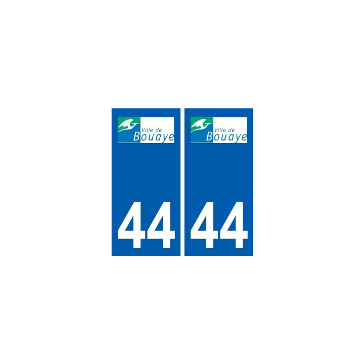 44 Bouaye logo autocollant plaque stickers ville
