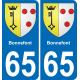 65 Bonnefont adesivo piastra di registrazione city