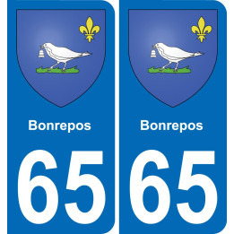 65 Bonrepos-aufkleber plakette ez stadt