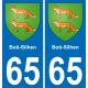 65 Boô-Silhen-aufkleber plakette ez stadt