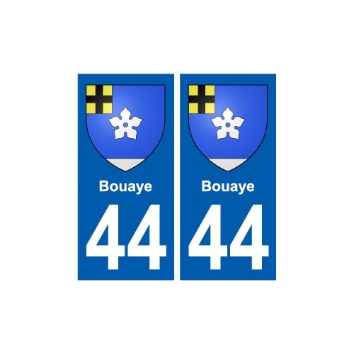 44 Bouaye autocollant plaque stickers ville