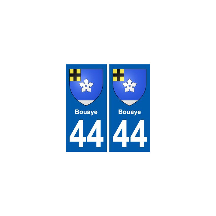 44 Bouaye autocollant plaque stickers ville