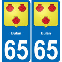 65 Bulan adesivo piastra di registrazione city