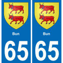 65 Bun-aufkleber plakette ez stadt