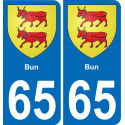 65 Bun-aufkleber plakette ez stadt