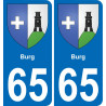 65 Burg-aufkleber plakette ez stadt