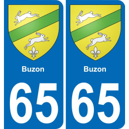 65 Buzon-aufkleber plakette ez stadt