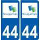 44 Bouguenais logo autocollant plaque stickers ville