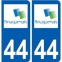 44 Bouguenais logo autocollant plaque stickers ville