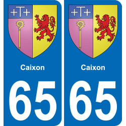 65 Caixon placa etiqueta de registro de la ciudad