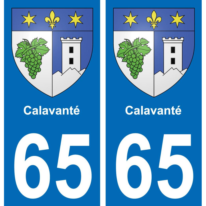 65 Calavanté-aufkleber plakette ez stadt