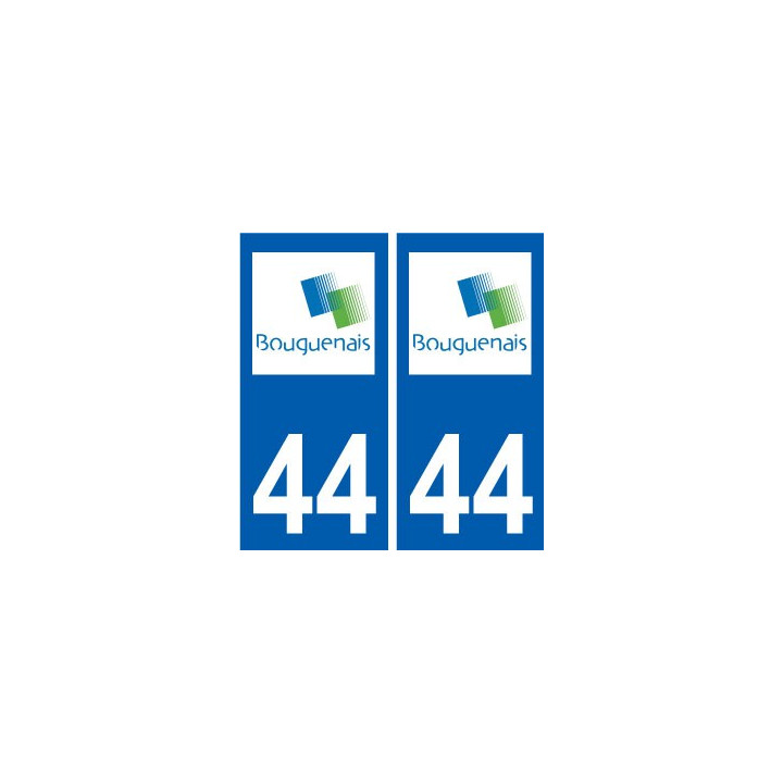 44 Bouguenais logo autocollant plaque stickers ville