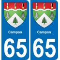 65 Campan adesivo piastra di registrazione city