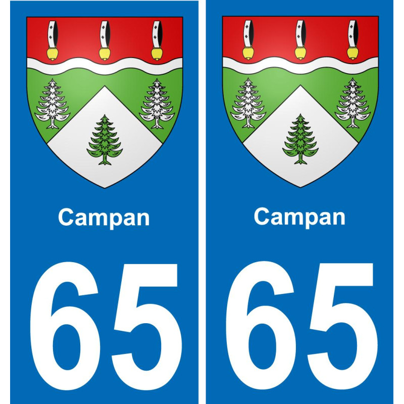 65 Campan-aufkleber plakette ez stadt