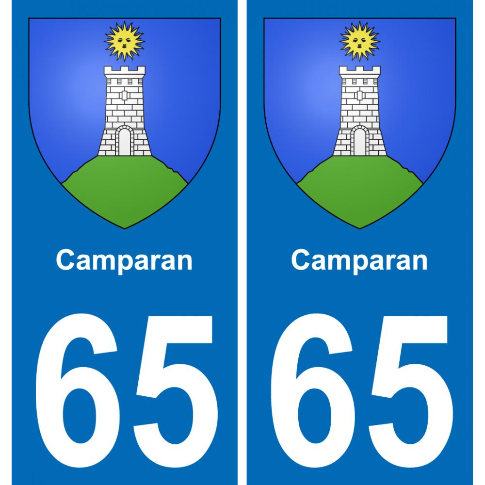 65 Camparan sticker plate registration city