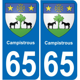 65 Campistrous-aufkleber plakette ez stadt