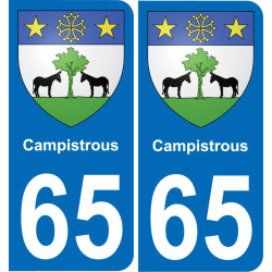 65 Campistrous-aufkleber plakette ez stadt