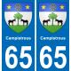 65 Campistrous adesivo piastra di registrazione city