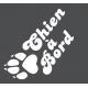 Chien à bord autocollant sticker adhésif logo 2-3