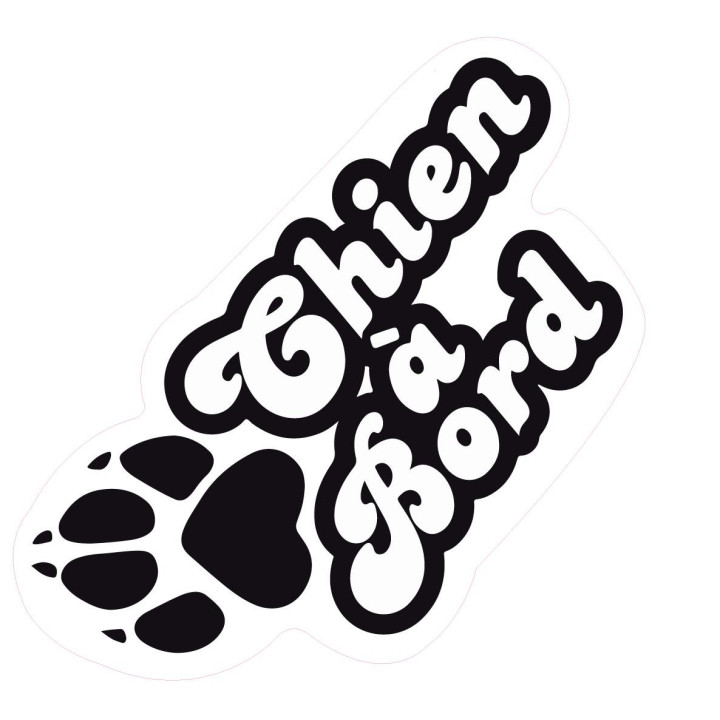 Chien Teckel autocollant sticker adhésif