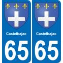 65 Castelbajac adesivo piastra di registrazione city