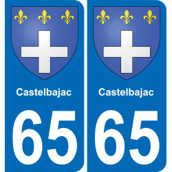 65 Castelbajac-aufkleber plakette ez stadt