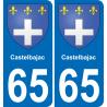 65 Castelbajac-aufkleber plakette ez stadt