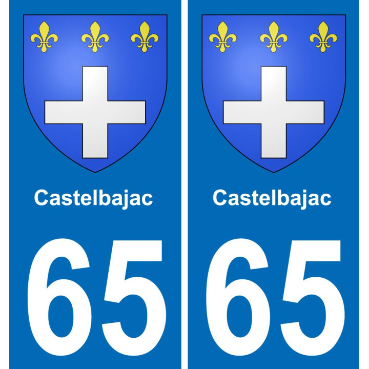 65 Castelbajac-aufkleber plakette ez stadt