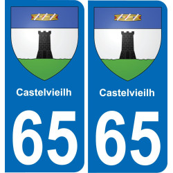 65 Castelvieilh-aufkleber plakette ez stadt