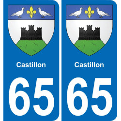 65 Castillon-aufkleber plakette ez stadt