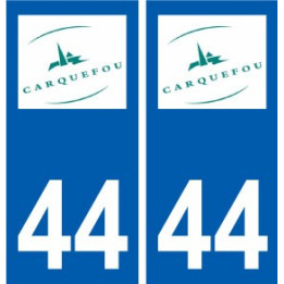 44 Carquefou logo autocollant plaque stickers ville