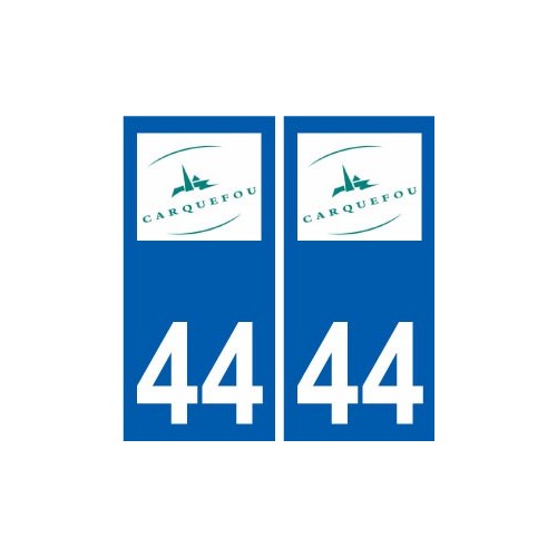44 Carquefou logo autocollant plaque stickers ville