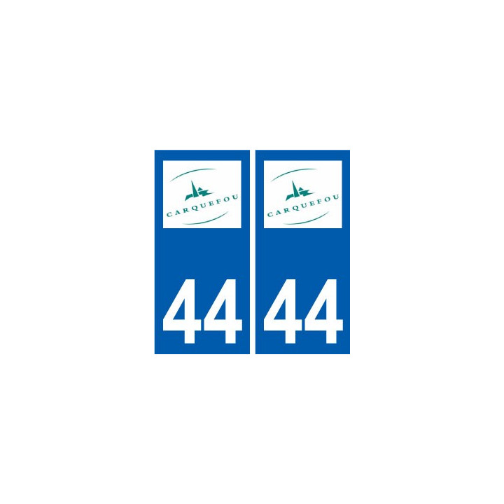 44 Carquefou logo autocollant plaque stickers ville